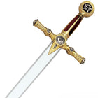 Espada Masónica Ceremonial Premium Acero - 120cm Decorativa