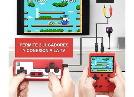 Consola Portátil Retro Amarilla 400 en 1 con Control Extra y Salida TV