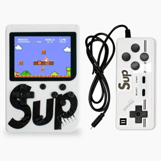 Consola Portátil Retro Blanca 400 en 1 con Control Extra y Salida TV