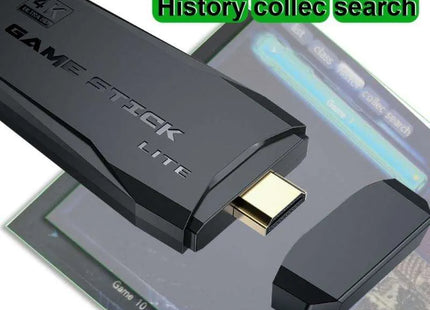 Consola Retro Game Stick Lite 4K + 2 Controles Inalámbricos 2.4G