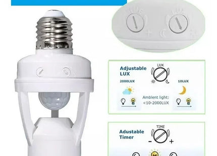 Sensor de Movimiento E27 - Soquete Inteligente con Timer