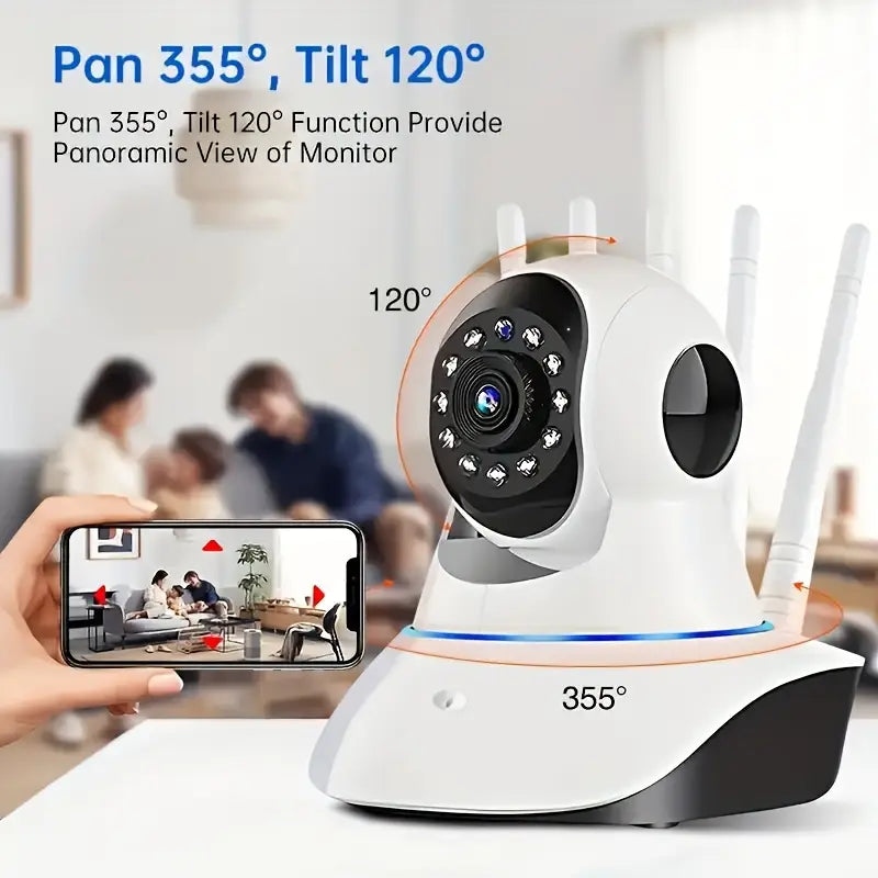 Cámara de Seguridad WiFi - Audio Bidireccional y Visión Nocturna