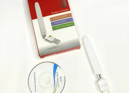 Adaptador WiFi ALFA Wireless-N - USB con Antena de Alto Alcance
