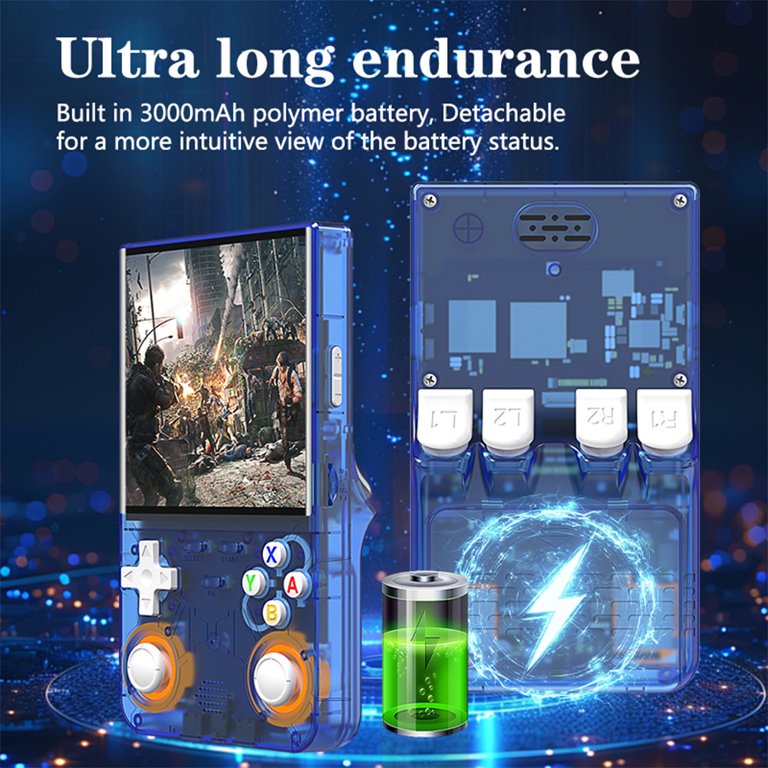 Consola Portátil R36 Ultra Azul - Pantalla 720x720 WiFi