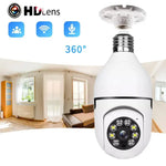 Cámara de Seguridad WiFi 360° con Control por Smartphone - Tipo Foco LED