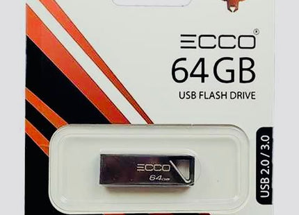 Memoria USB ECCO 64GB - Flash Drive Clase 10 Modelo ECCO-43521