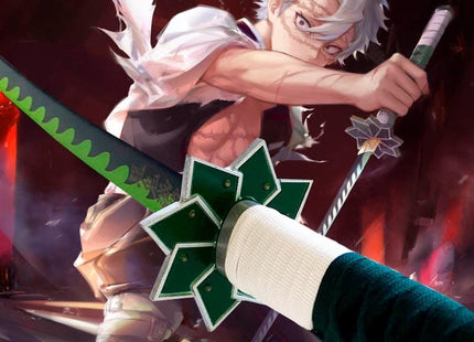 Katana Nichirin de Sanemi Shinazugawa Hoja Acero + Vaina - Demon Slayer 100cm
