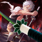 Katana Nichirin de Sanemi Shinazugawa Hoja Acero + Vaina - Demon Slayer 100cm