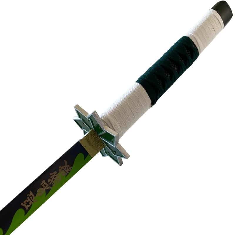 Katana Nichirin de Sanemi Shinazugawa Hoja Acero + Vaina - Demon Slayer 100cm
