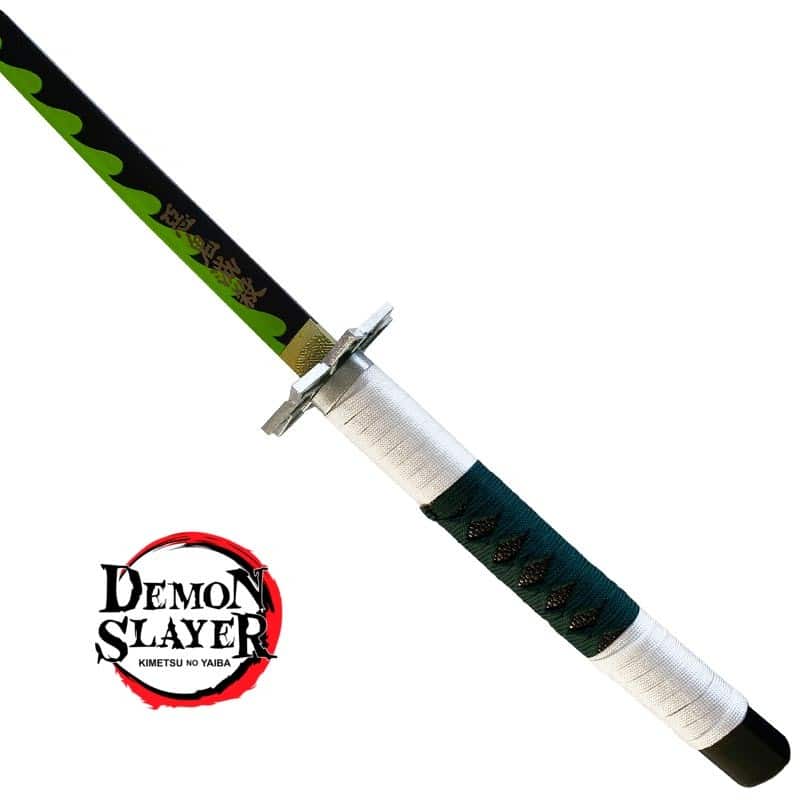 Katana Nichirin de Sanemi Shinazugawa Hoja Acero + Vaina - Demon Slayer 100cm