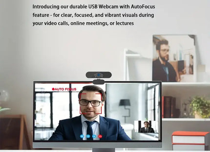 Webcam 4K Ultra 8MP - Micrófono con Reducción de Ruido y Clip Rotatorio