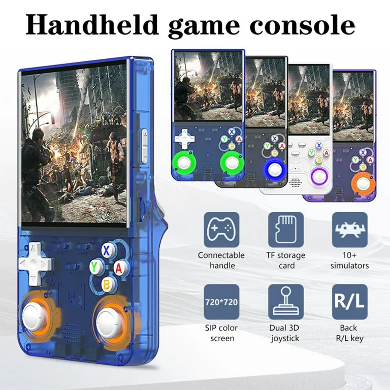 Consola Portátil R36 Ultra Azul - Pantalla 720x720 WiFi