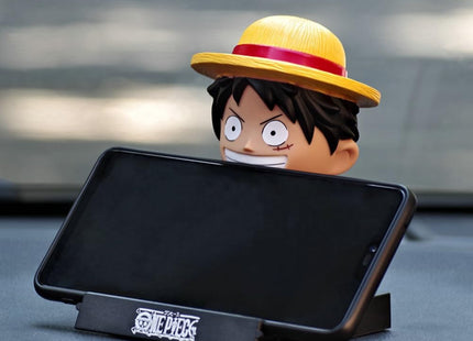 Bobblehead Luffy One Piece 12.5 cm - Soporte para Celular