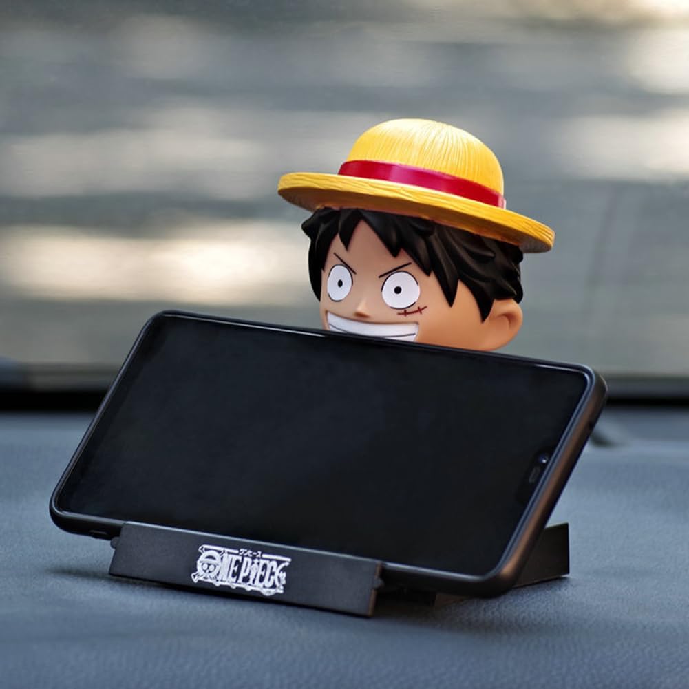 Bobblehead Luffy One Piece 12.5 cm - Soporte para Celular