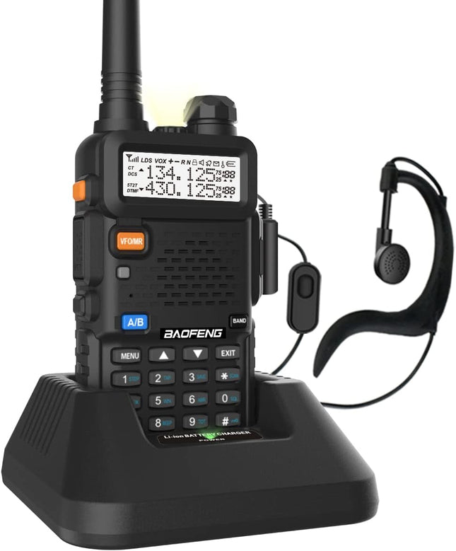 Baofeng UV-5R Radio Doble Banda Dos Vías VHF/UHF + Accesorios Completos