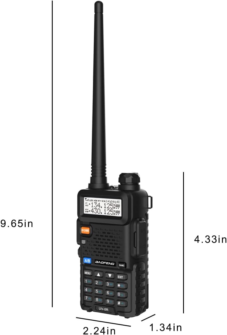 Baofeng UV-5R Radio Doble Banda Dos Vías VHF/UHF + Accesorios Completos