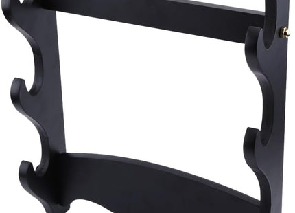 Soporte de Pared para 3 Katanas - Madera Triple Nivel