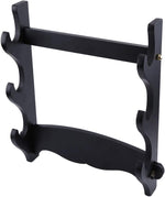 Soporte de Pared para 3 Katanas - Madera Triple Nivel