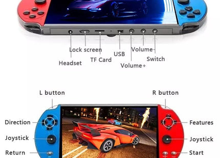 Consola de Juegos Portátil X12 Plus - Pantalla 7.0" Multifuncional