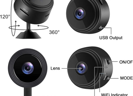 Mini Cámara Espía WiFi HD Ultra Compacta - Vigilancia Discreta