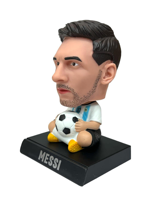 Bobblehead Messi Argentina con Soporte para Celular de Auto