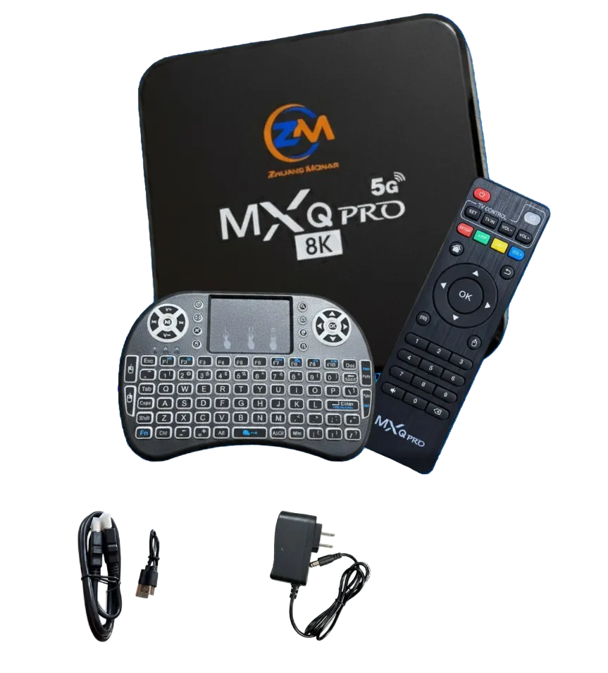 TV Box MXQ Pro 8K 5G + Teclado Inalámbrico Mini