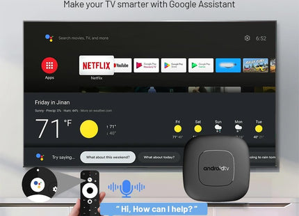 Android TV Box con Asistente de Google