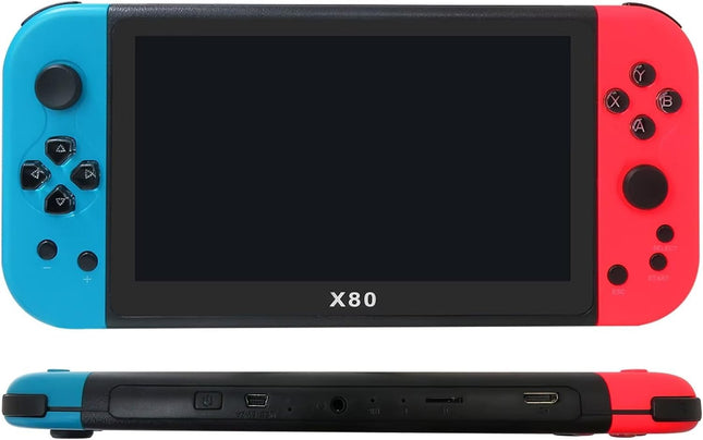 Consola de Videojuegos X80 - Pantalla 7" 20,000+ Juegos Estilo Switch