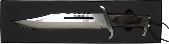 Cuchillo de Rambo III Acero + Funda - 40cm Decorativo