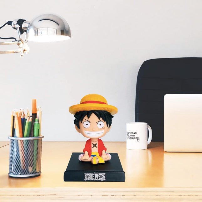 Bobblehead Luffy One Piece 12.5 cm - Soporte para Celular