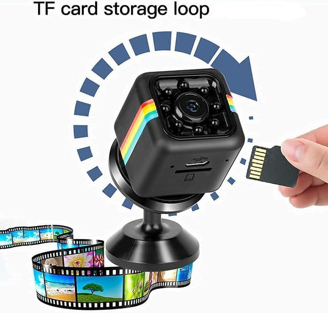 Mini Cámara Espía Cúbica WiFi HD - Visión Nocturna y Detección de Movimiento