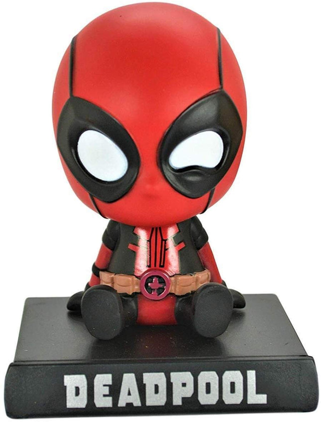 Bobblehead Deadpool con Soporte para Celular de Auto