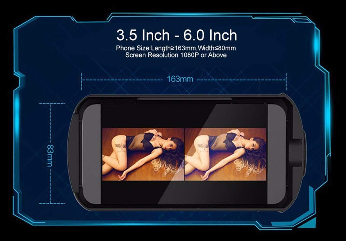 VR Box Lentes de Realidad Virtual para Smartphone con Control Remoto