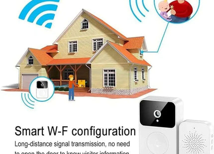 Timbre Inteligente WiFi con Cámara HD y Receptor Inalámbrico X9