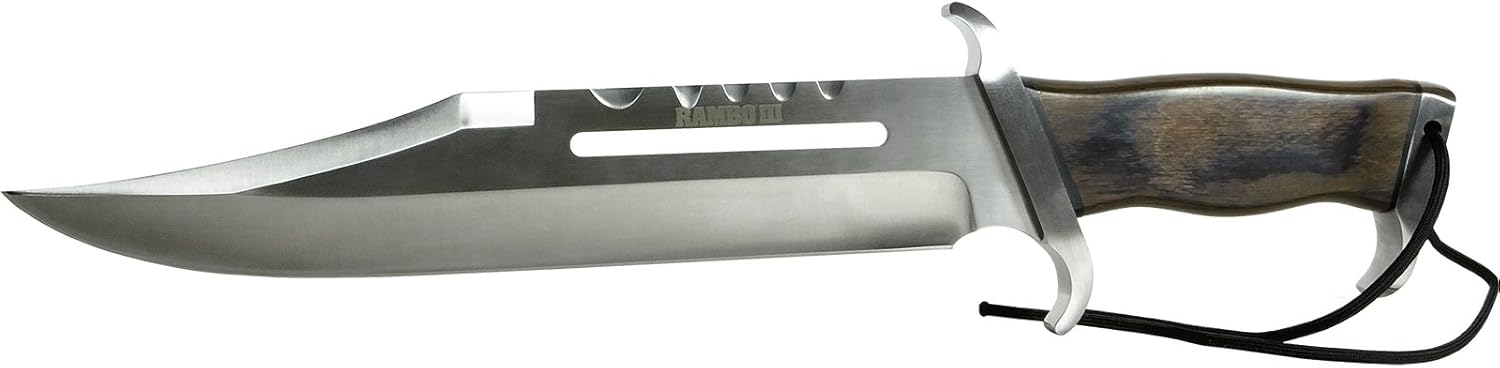 Cuchillo de Rambo III Acero + Funda - 40cm Decorativo
