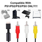 Cable AV Compuesto PS1/PS2/PS3/PSX