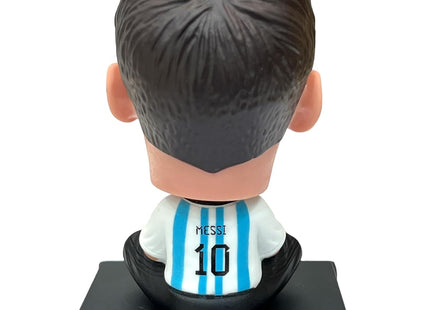 Bobblehead Messi Argentina con Soporte para Celular de Auto