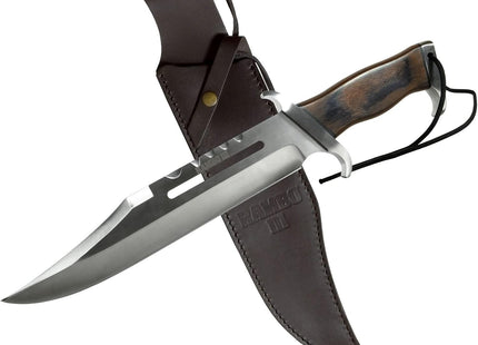 Cuchillo de Rambo III Acero + Funda - 40cm Decorativo
