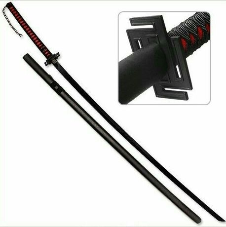 Katana Negra Tensa Zangetsu de Ichigo + Vaina - Bleach 140cm