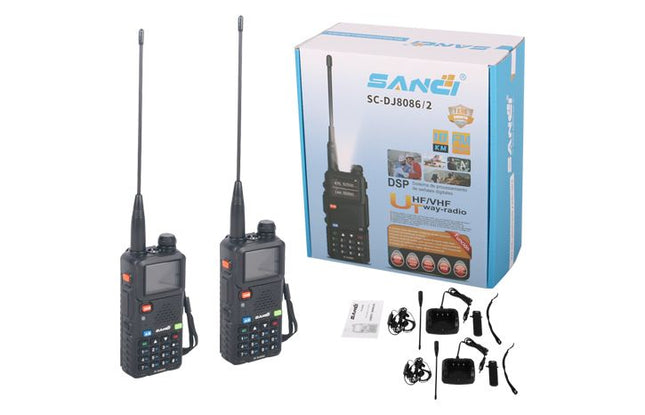 Walkie Talkie SC-DJ8086 Sanci Radio Profesional 1-10 Km (2 Unidades)