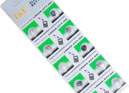 Pilas para Reloj AG4 LR626 1.55V - Pack 10 Unidades