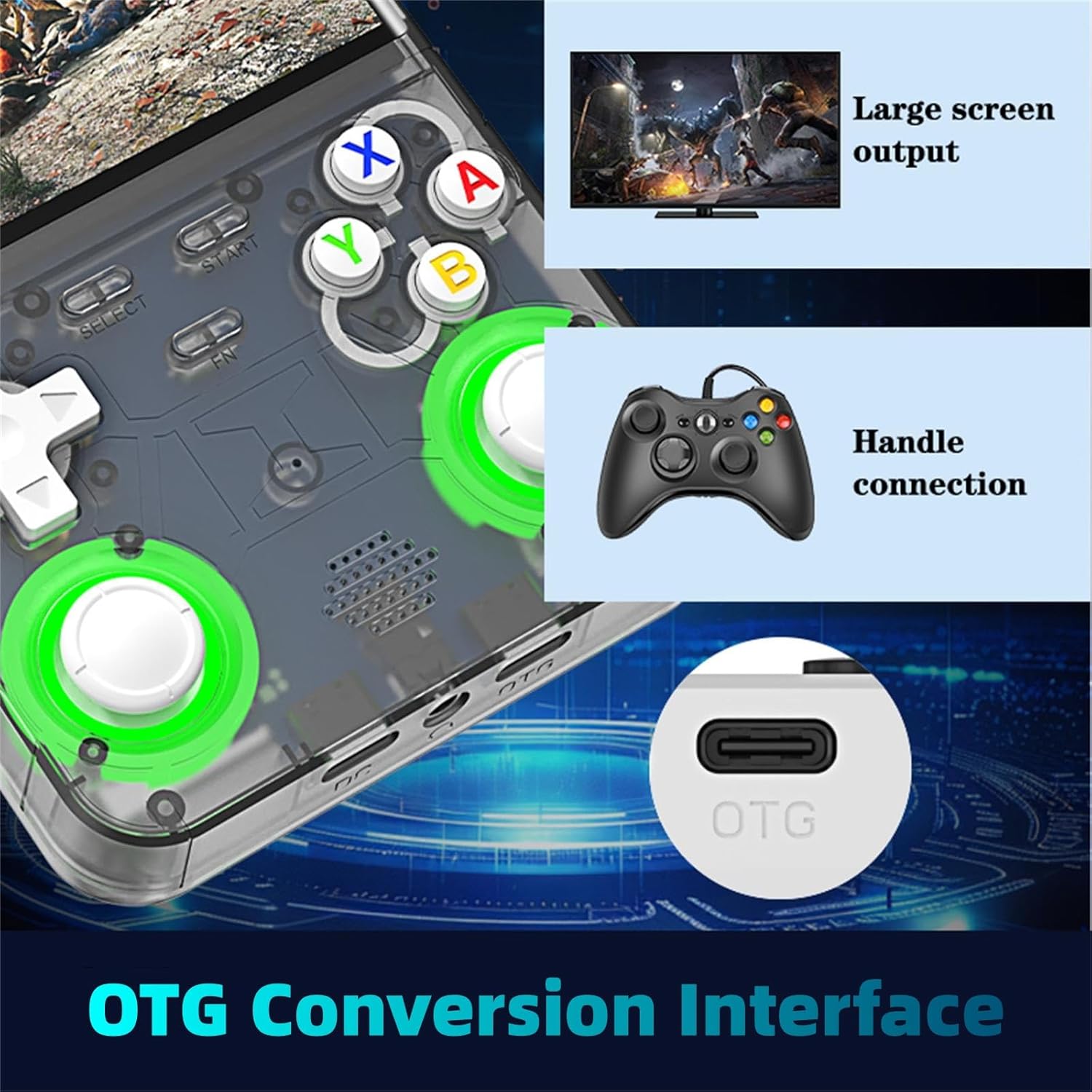 Consola R36 ULTRA Negro Portátil 4.0" HD - 20000+ Juegos Clásicos
