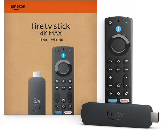 Fire TV Stick 4K Max, compatible con Alexa y Wi-Fi 6E