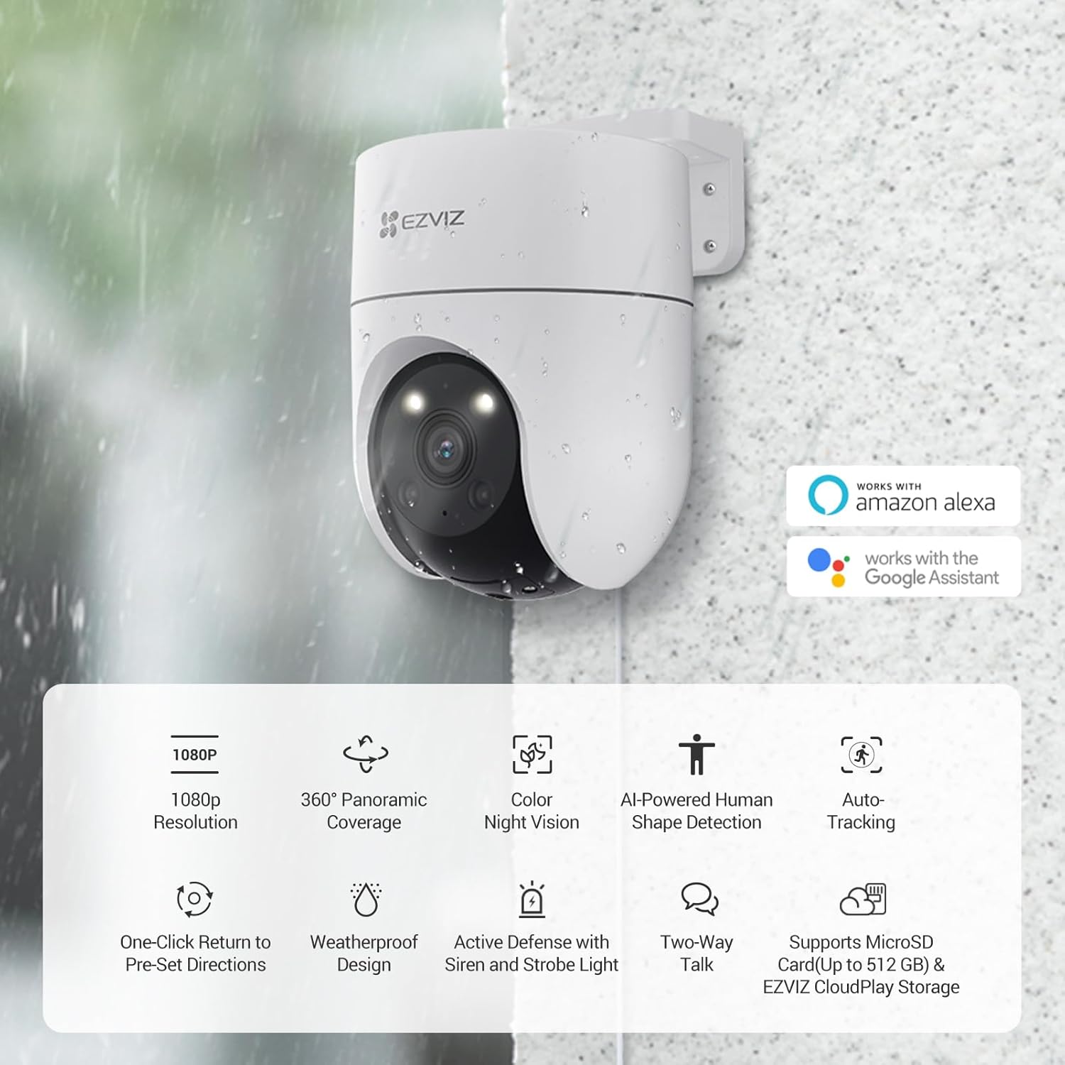 Cámara de Seguridad Inteligente EZVIZ H8c 1080P