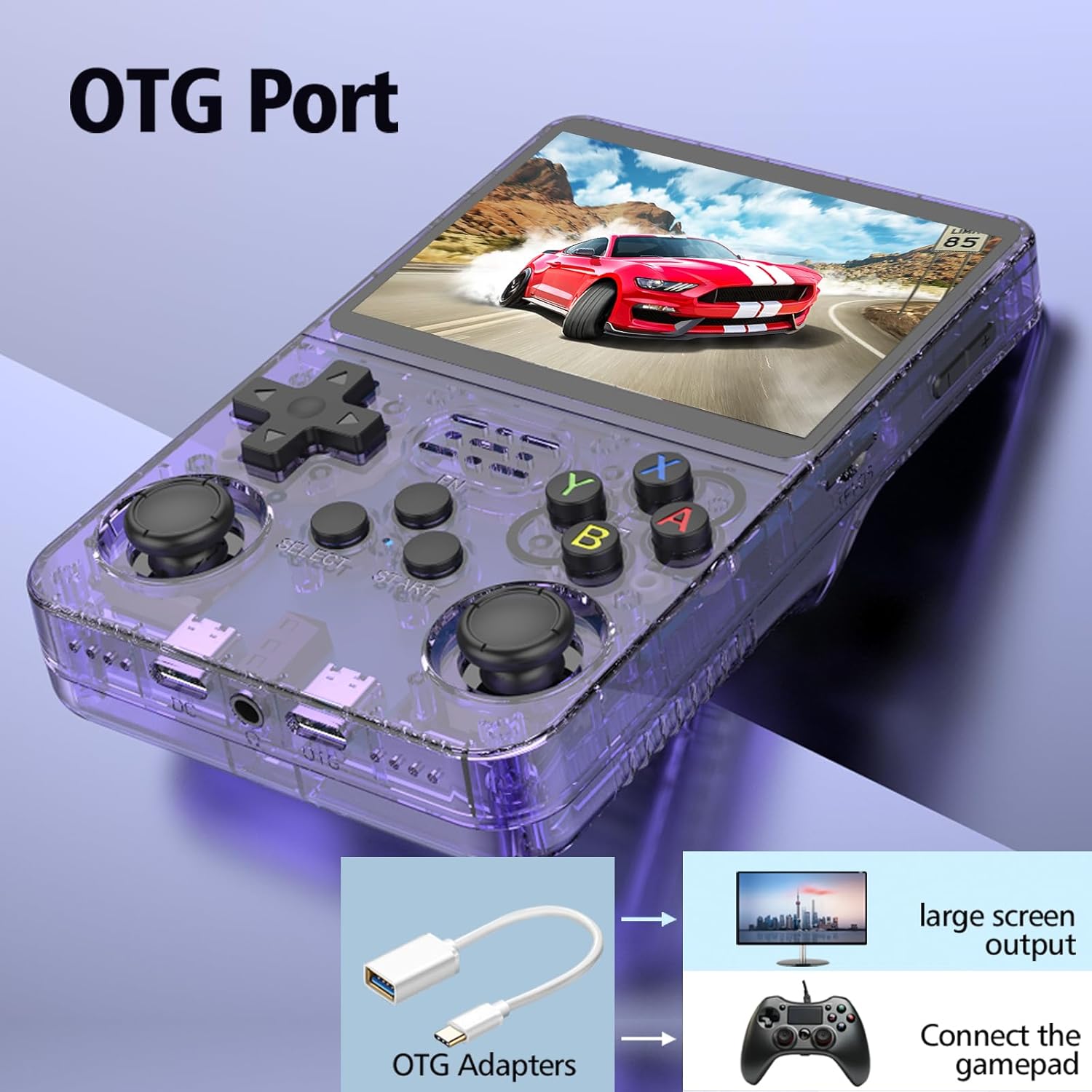 Consola Retro R36S Negro 20000+ Juegos Portátil