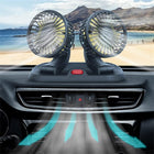 Ventilador Doble para Auto 12V - Dual Fan con Cable Encendedor de Cigarrillos