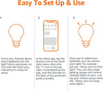 Bombilla LED Inteligente Amazon Basics A19 - 60W - Cambia Color - Compatible con Alexa