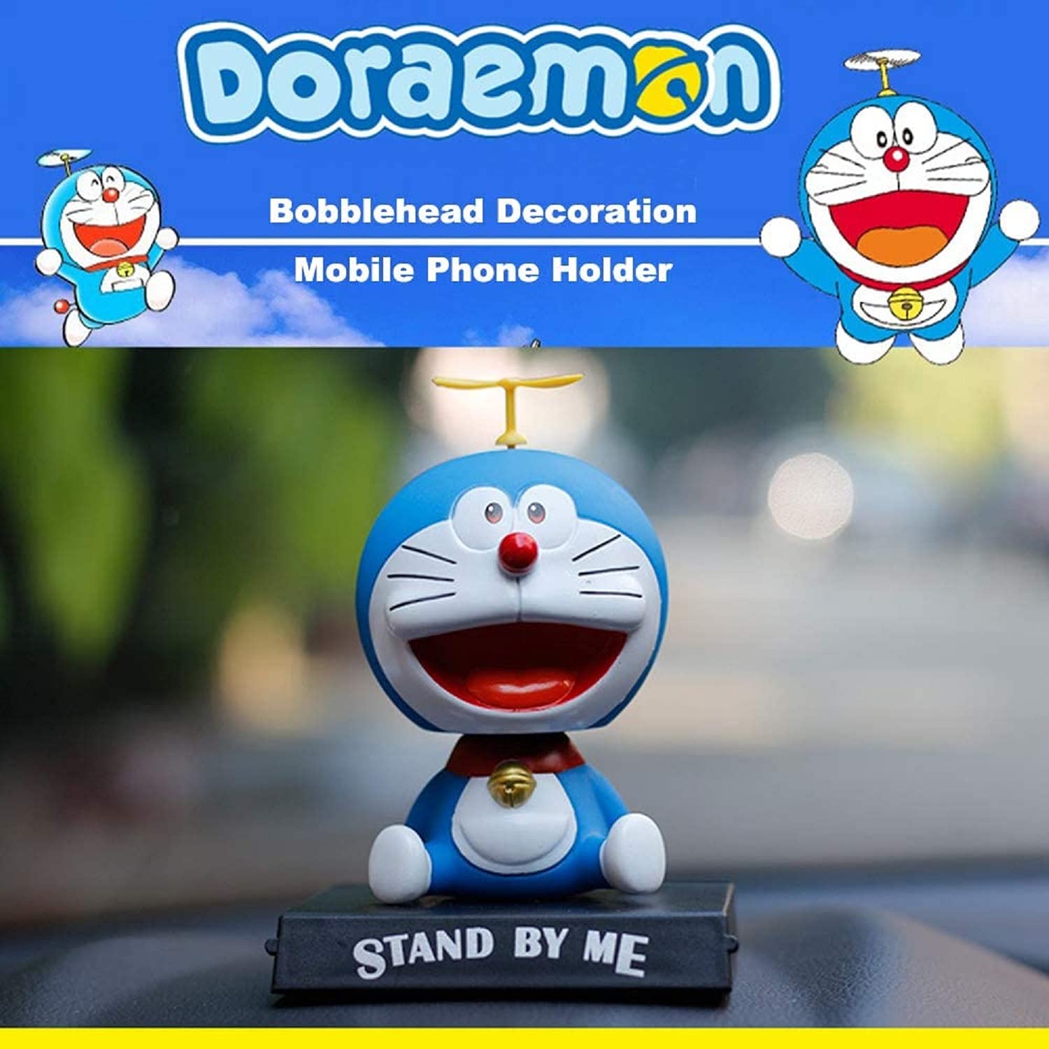 Bobblehead Doraemon 15 cm - Soporte para Celular
