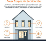 Bombilla LED Inteligente Amazon Basics A19 - 60W - Cambia Color - Compatible con Alexa