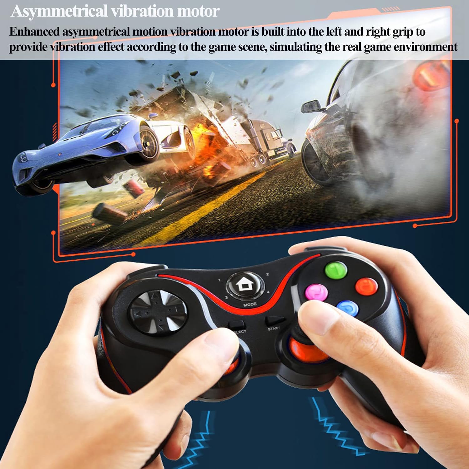 Control Gamepad V8 Wireless Bluetooth Multidispositivo